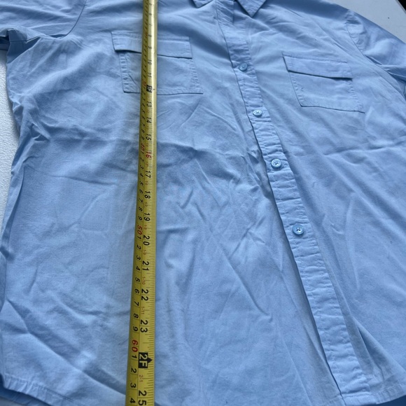 Talbots blue button up. - Picture 4 of 6